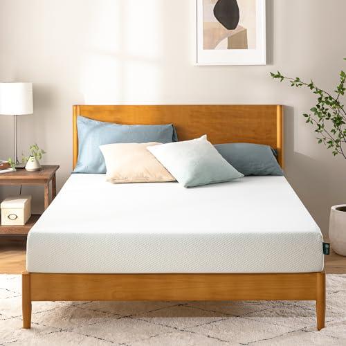 ZINUS 12 Inch Green Tea Memory Foam Mattress [New Version], Fiberglass free, Medium Firm Feel, Zoned Pressure Relief, Certified Safe Foams & Fabric, Bed-In-A-Box, Queen