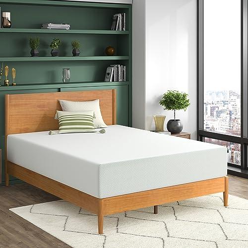 ZINUS 12 Inch Green Tea Memory Foam Mattress [New Version], Fiberglass free, Medium Firm Feel, Zoned Pressure Relief, Certified Safe Foams & Fabric, Bed-In-A-Box, Queen