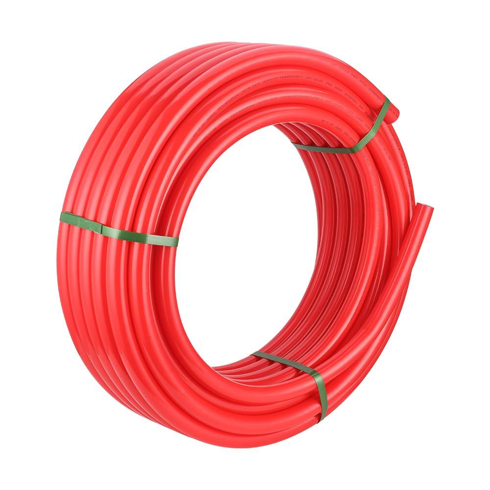 EFIELD 1/2-inch 2 x100 ft Pex-A Tubing/Pipe （All in One） Red & Blue 200 ft， 30 PCS 1/2