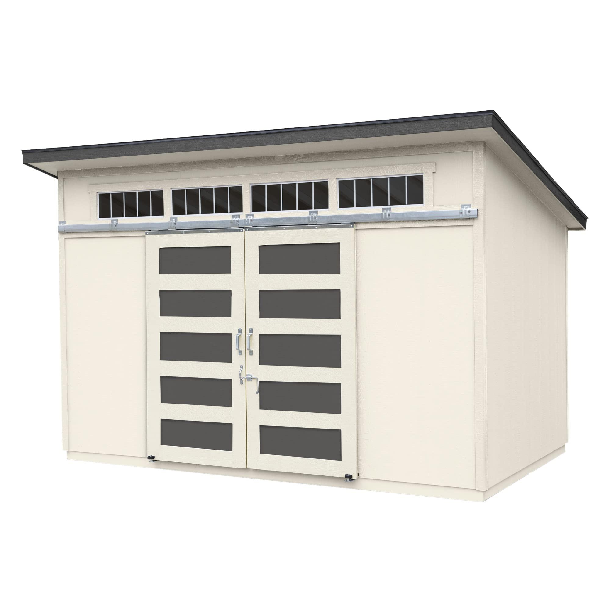 Handy Home Products Palisade 12x8 Do-it-Yourself Wooden Storage Shed with Floor.