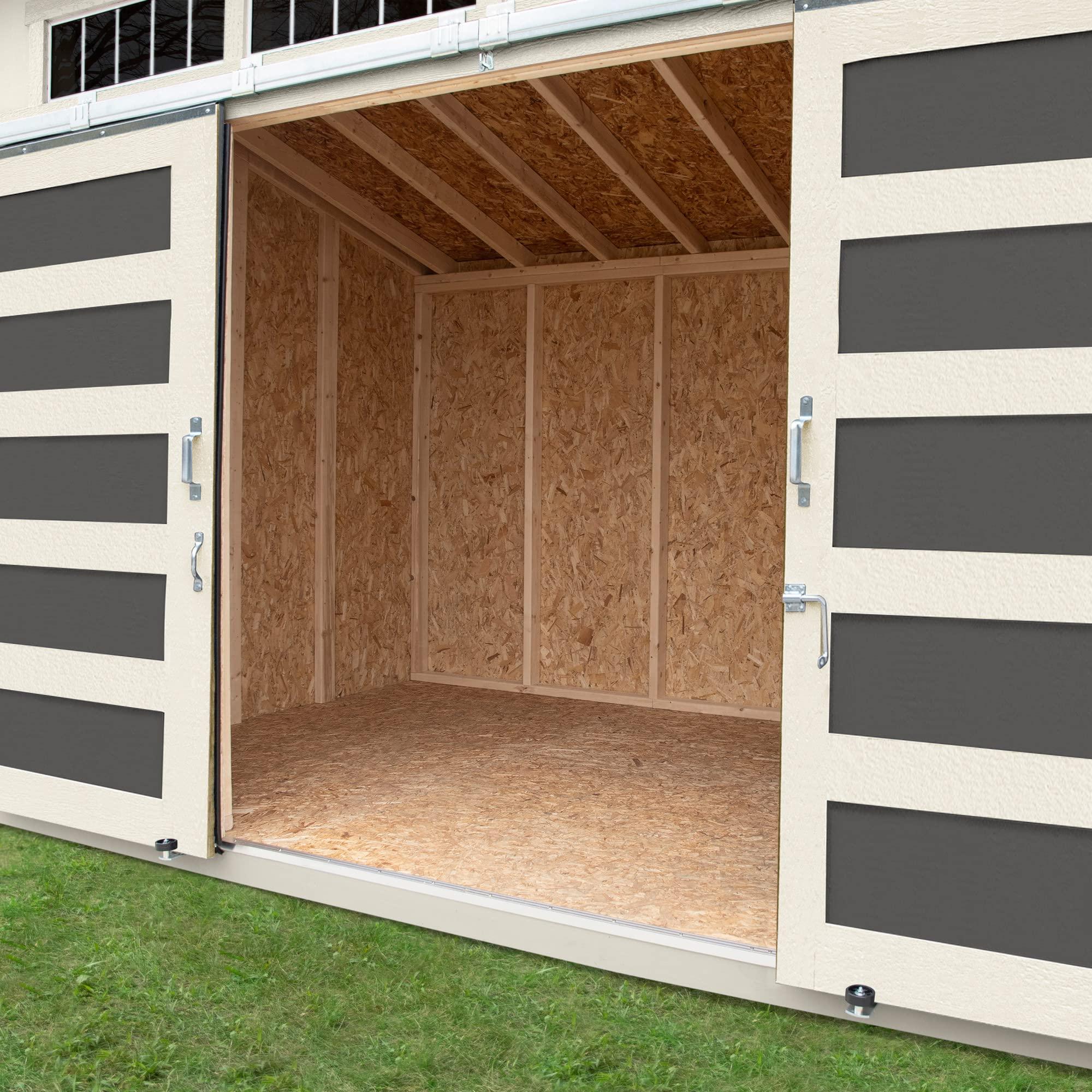 Handy Home Products Palisade 12x8 Do-it-Yourself Wooden Storage Shed with Floor.