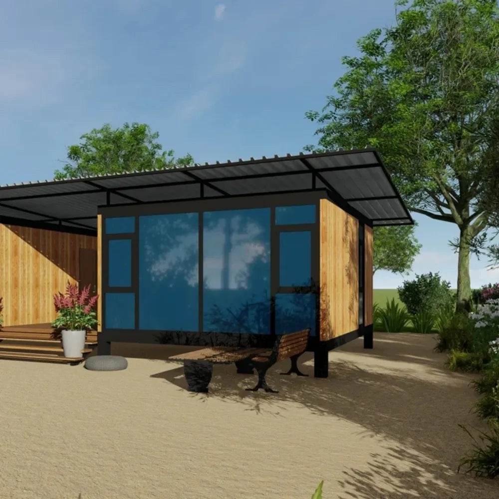 Two storey Flat Pack Container Office Luxury Mobile Home For Sale Container House  Prefabricated Modular House.