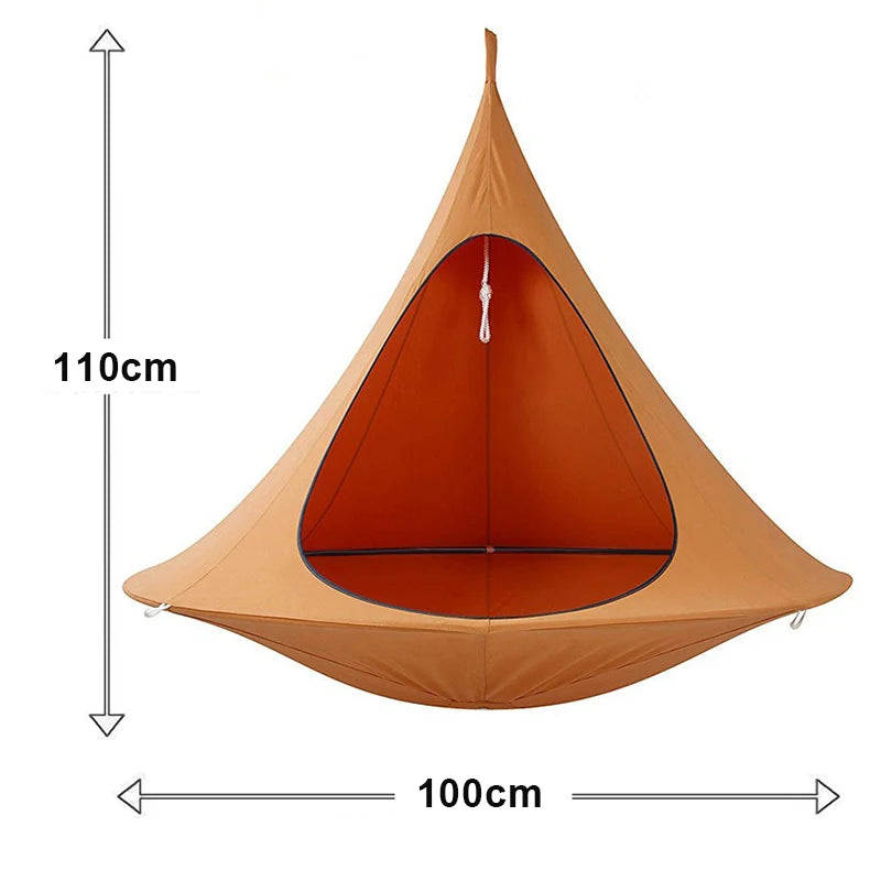 Outdoor travel camping hanging tree hammock indoor children's play swing hanging chair waterproof tent durable hanging tent