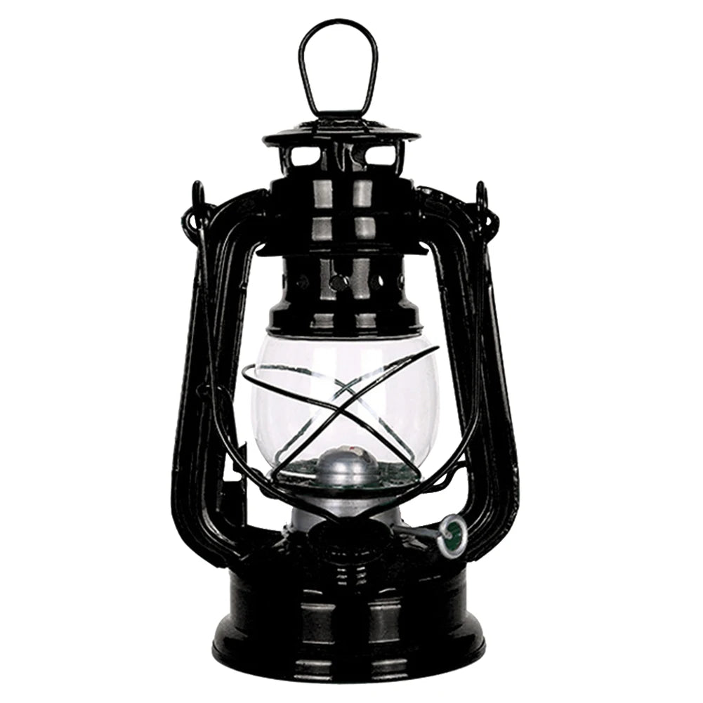 Camping Kerosene Lamp Portable Outdoor Atmosphere Lighting Tent Lanterns with Handle Vintage Oil Burning Table Hurricane Lamps