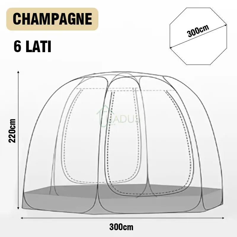 OutdoorTransparent Tent Portable Folding Camping Thickening Tent Starry Sky Bubble House Shade Winter Sunshine Wind/Waterproof.