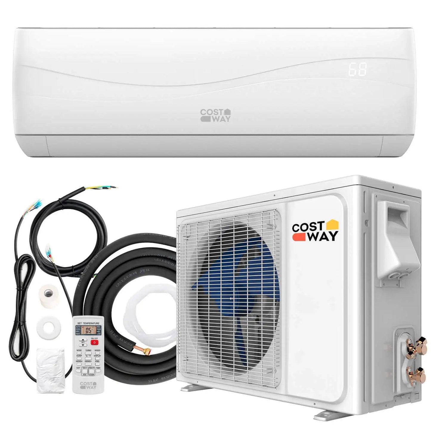 12000 BTU Mini Split Air Conditioner &Heater 20 SEER2 115 V Wall-Mounted AC Unit