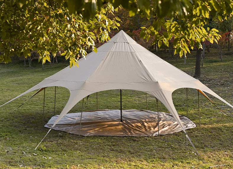 DDP Ready In Stock Customized Outdoor Luxury Glamping Bell Tents Dome Tepee for Family Camping.