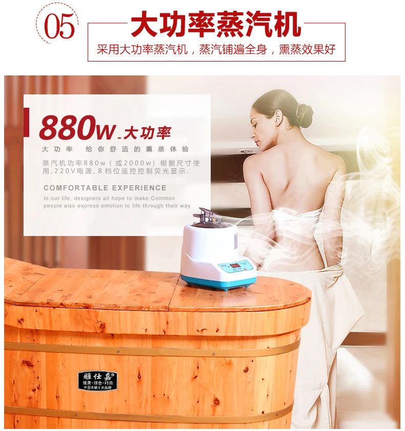 Insulation Bath Bucket Solid Beautiful Household Use Wooden Bathtub Major Personal Backrest Banheira Adulto Furniture CY50YT