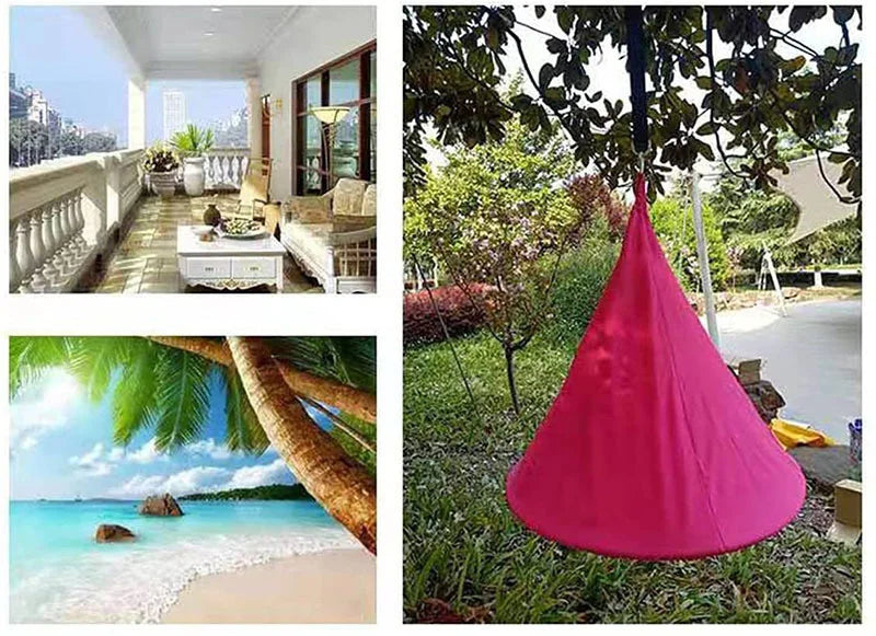 Outdoor travel camping hanging tree hammock indoor children's play swing hanging chair waterproof tent durable hanging tent.