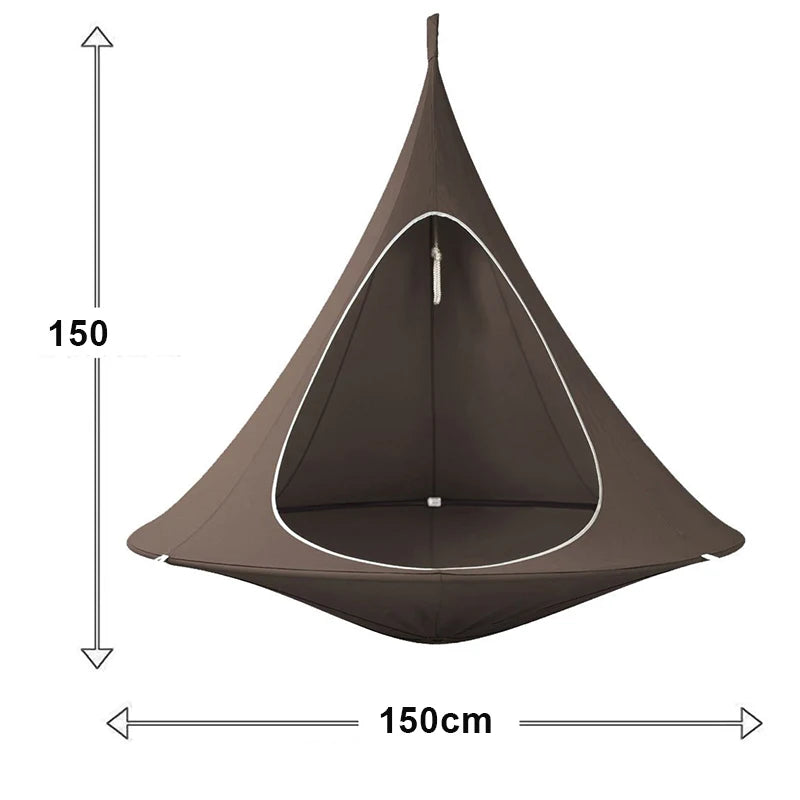 Outdoor travel camping hanging tree hammock indoor children's play swing hanging chair waterproof tent durable hanging tent