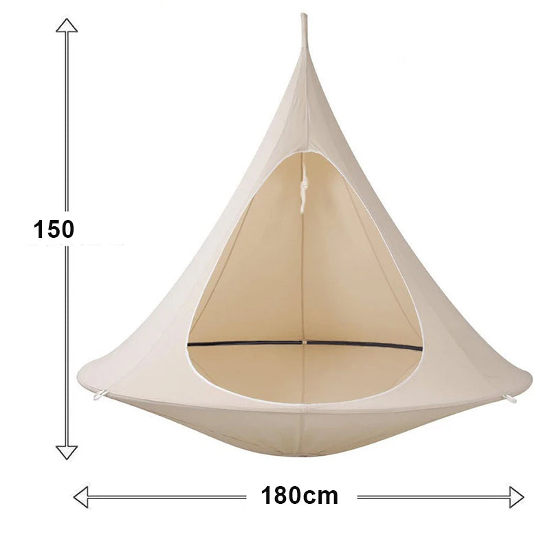 Outdoor travel camping hanging tree hammock indoor children's play swing hanging chair waterproof tent durable hanging tent